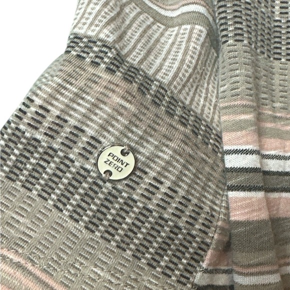 Point Zero off the shoulder stripe knit loose fitting top - Picture 7 of 12